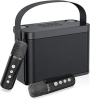 Impianto Karaoke per Adulti - Kit Karaoke con 2 Microfoni - Impianto Karaoke per TV - Impianto Karaoke con Microfono Senza Fili