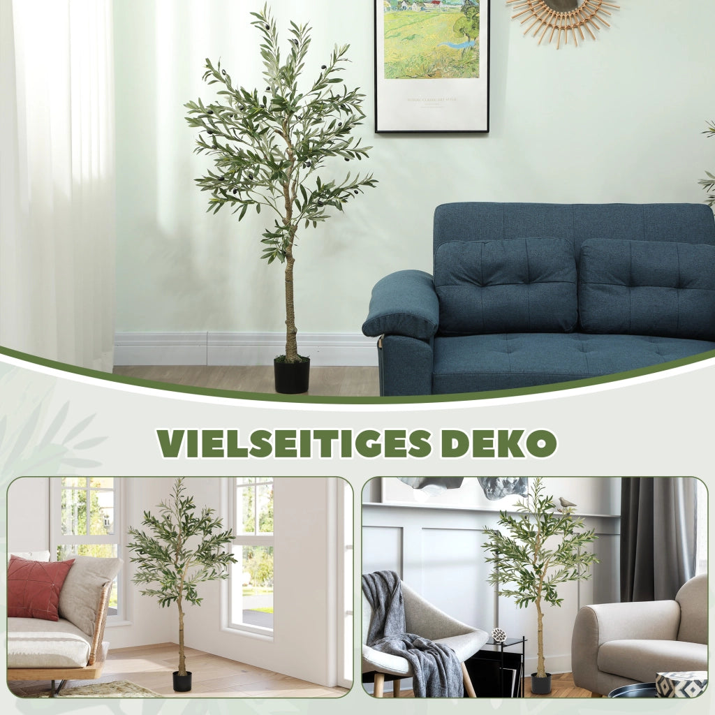 Albero di Ulivo Artificiale ¨C Zephmum ¨C Verde 150 cm
