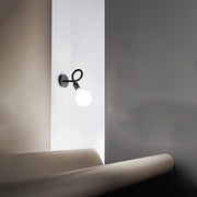 Applique Moderna Bulbo Metallo Nero 1 Luce E27