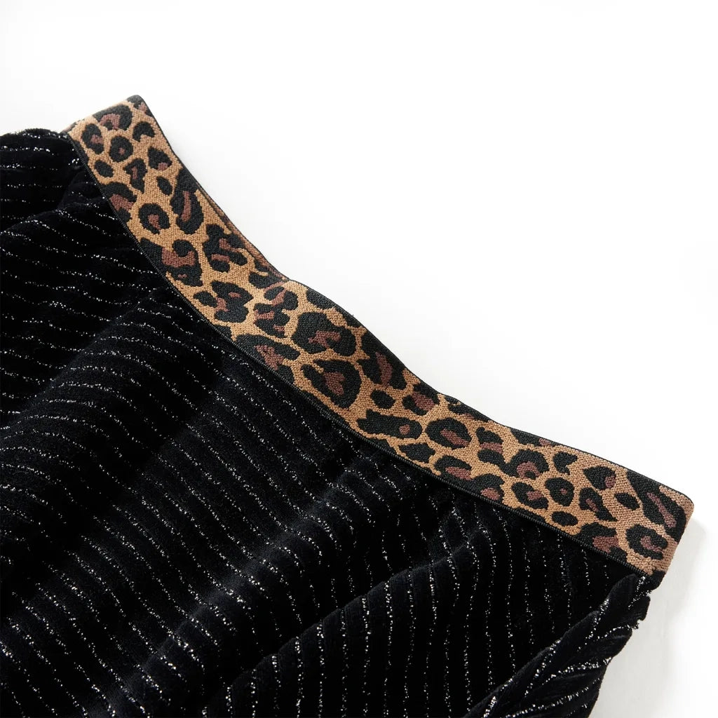 Gonna da Bambina con Vita Leopardata Nera 128 CFW9917129