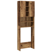 Mobile per Lavatrice Legno Antico 64x25,5x190 cm CFW9082571