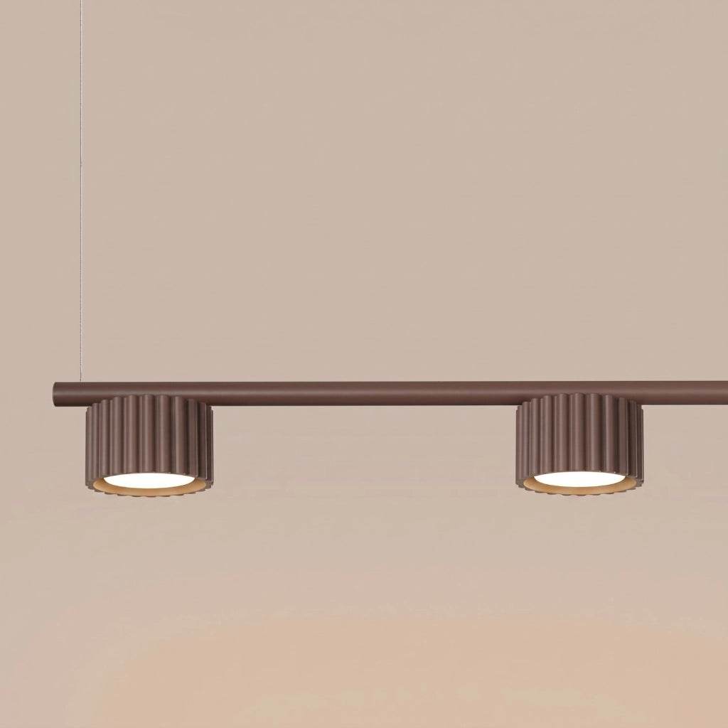 Lampadario AURA 4 marrone Gx53