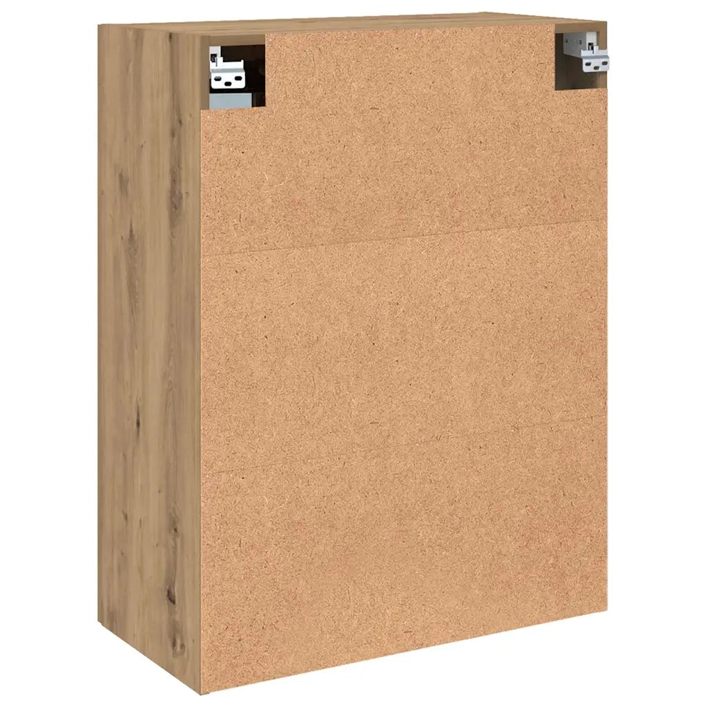 Armadietto Pensile a Parete Rovere Artigianale 69,5x34x90 cm 857044