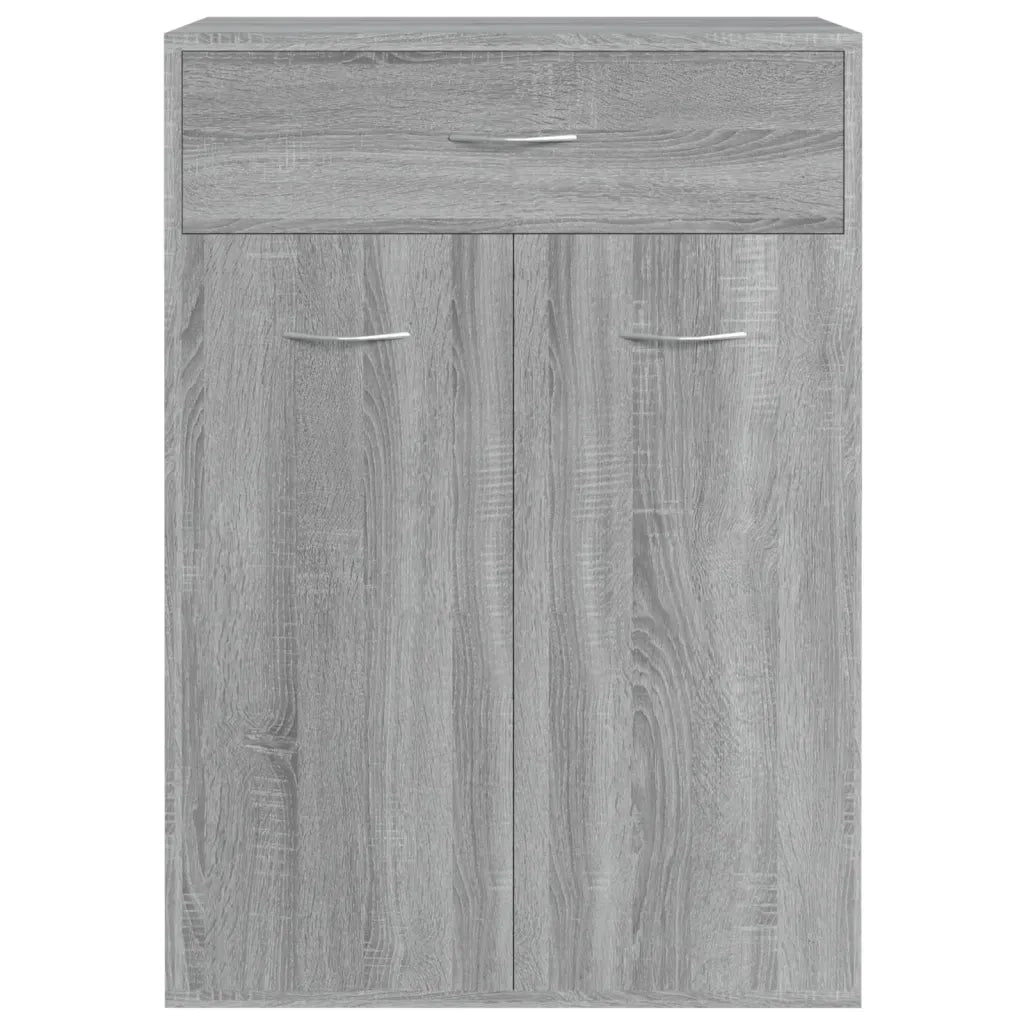 Scarpiera-Scaffale per scarpe Grigio Sonoma 60x35x84 cm in Legno Multistrato