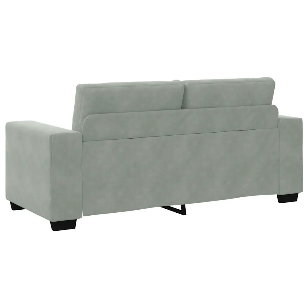 Divano Divanetto Grigio Chiaro 180x77x82 cm in Velluto 4105122