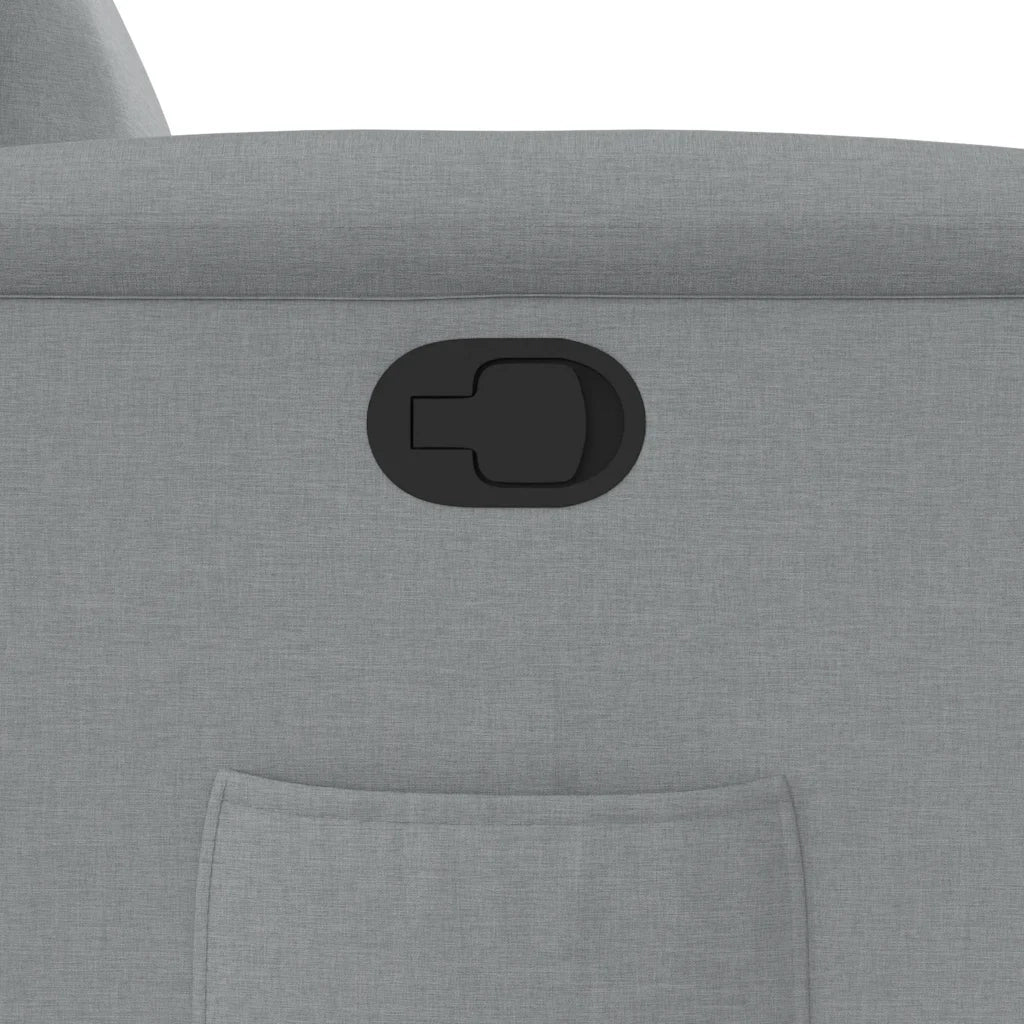 Divano Sedia-Poltrona Reclinabile in Tessuto Grigio Chiaro 885930