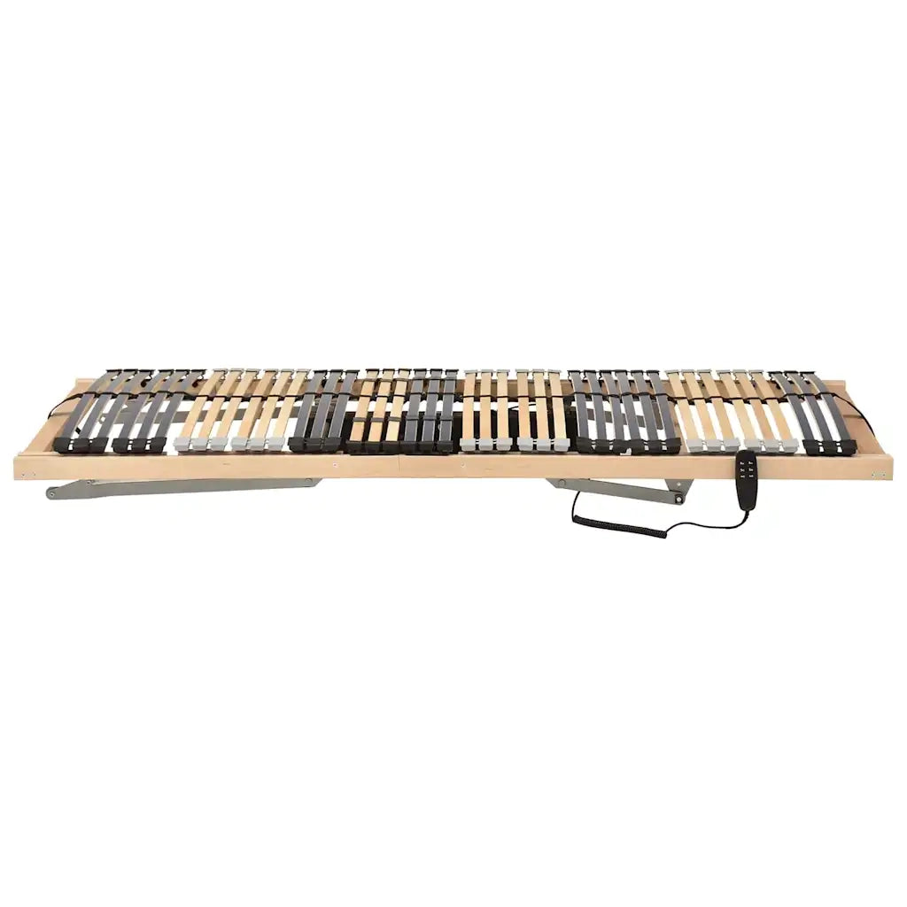 Base a doghe Marrone 100 x 190 cm Legno massello di faggio 42015275