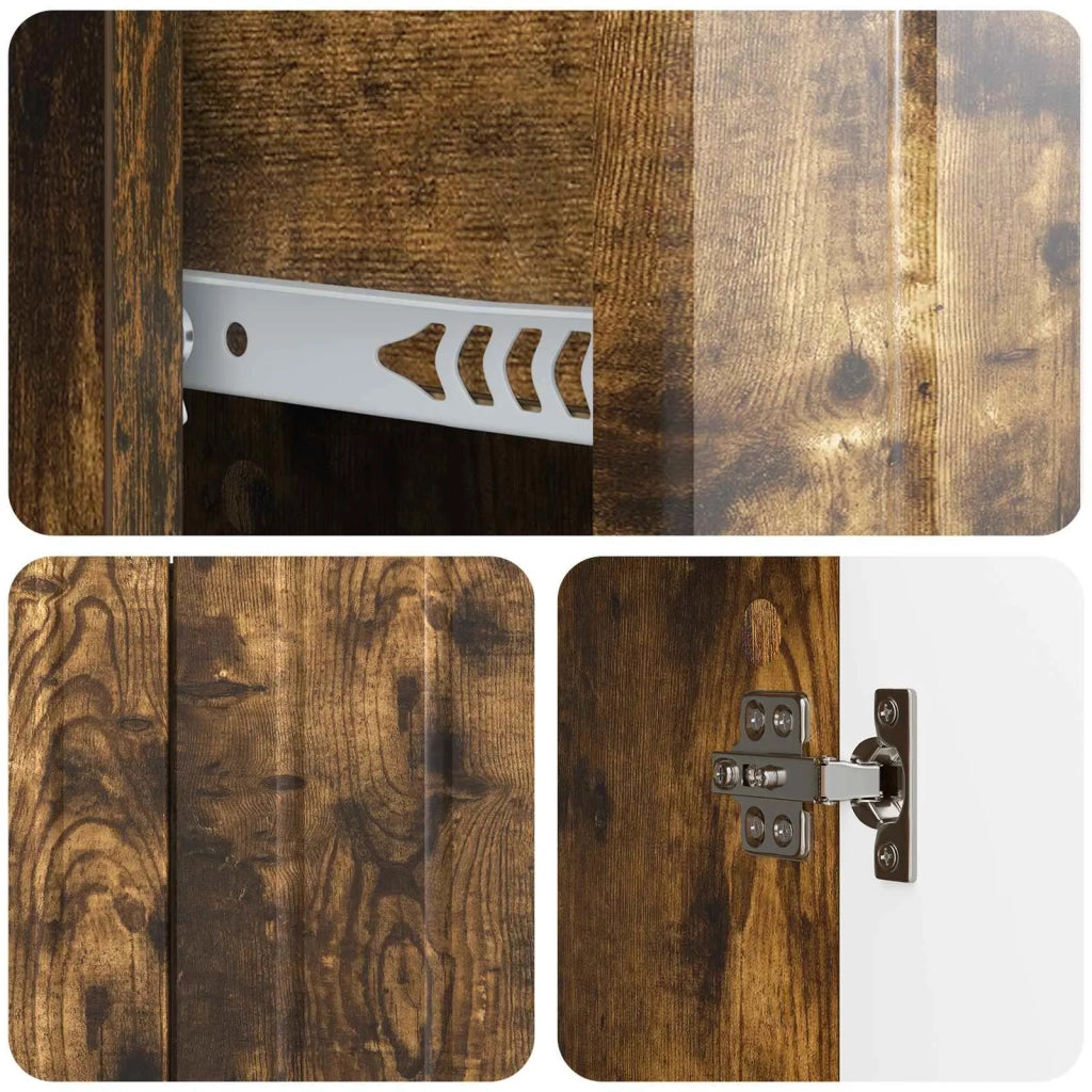 Credenza Rovere Fumo 89 x 34,5 x 62 cm Legno ingegnerizzato 894430