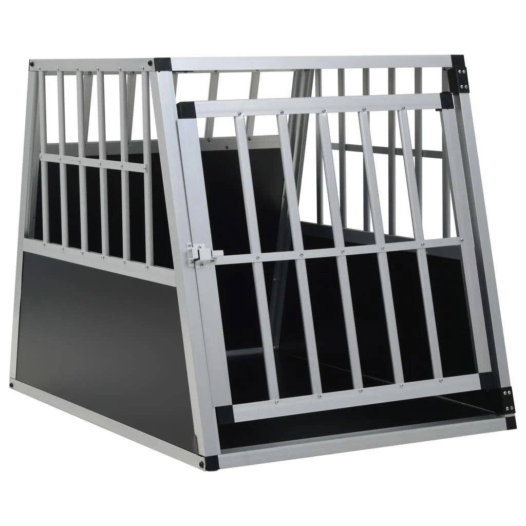 Trasportino per cani con porta 65 x 91 x 69,5 cm nero 02_0000062