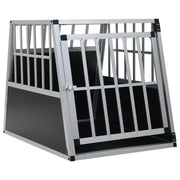 Trasportino per cani con porta 65 x 91 x 69,5 cm nero 02_0000062