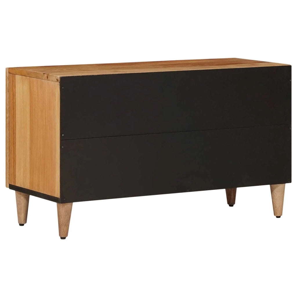 Mobile TV-Credenza per TV Naturale 80 x 33 x 46 cm Legno di mango massello 458121