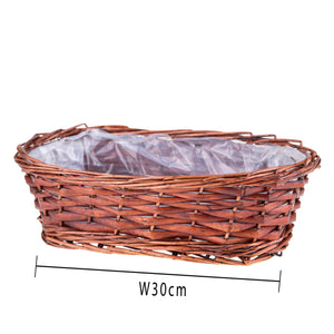 Set 6 Cesti Contenitori in Vimini 30 cm