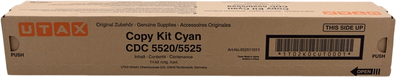 ORIGINAL Utax toner ciano CDC-5520/5525 652511011 ~6000 Seiten
