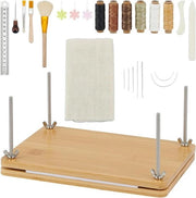 Set di Legatura con Kit di Stampaggio e Pressa per Legatura - Kit di Inizio per Legatura Artigianale con Cartelle e Aghi - 220x151x8mm