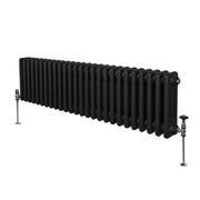 Termosifone Radiatore a 3 colonne per riscaldamento centralizzato Nero 30 x 119cm
