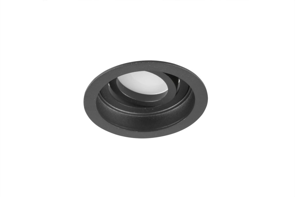 Faretto incasso Trio Kenai nero GU10 orientabile 15W