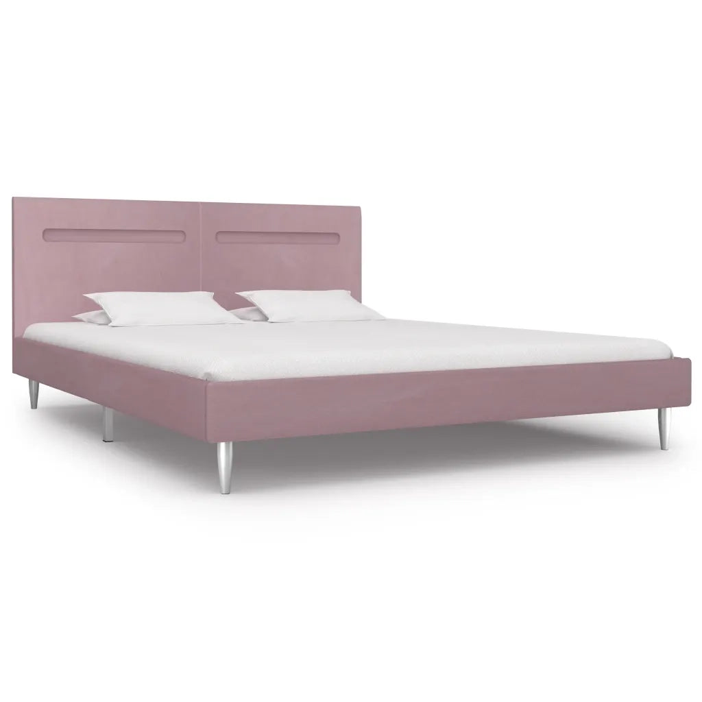 Giroletto con LED senza Materasso Rosa 180x200 cm in Tessuto 280980