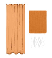 Tenda Zanzariera 150x250 Cm Tinta Unita Con Anelli Inclusi Finestre Porte Zanzariere - Arancio