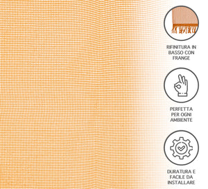 Tenda Zanzariera 150x250 Cm Tinta Unita Con Anelli Inclusi Finestre Porte Zanzariere Insetti Moschiera Anti Mosche Zanzare Insetti Rete Fitta Terrazzi Balcone Giardino Arancio