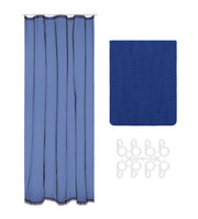 Tenda Zanzariera 150x250 Cm Tinta Unita Con Anelli Inclusi Finestre Porte Zanzariere  - Blu
