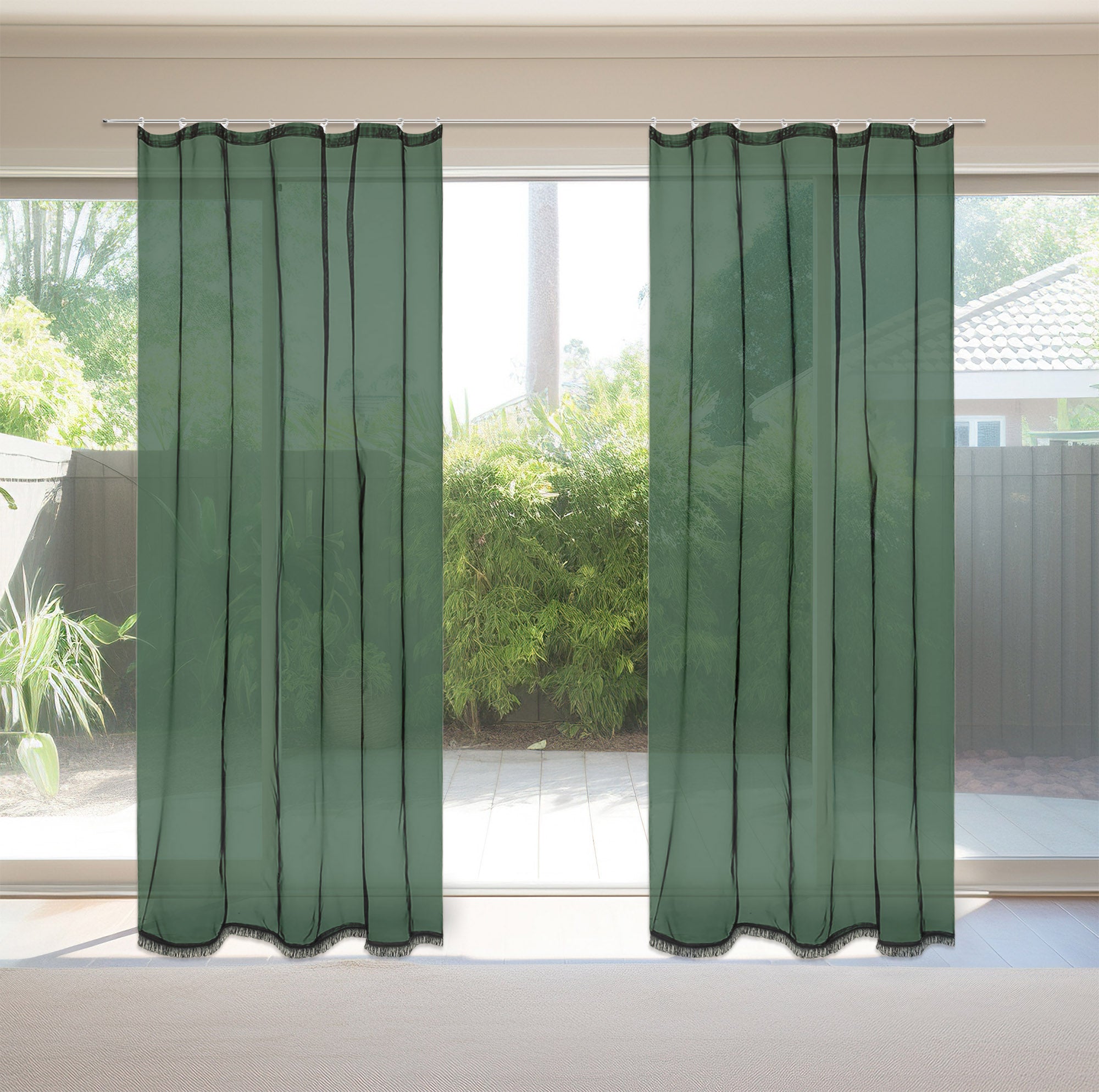 Tenda Zanzariera 150x250 Cm Tinta Unita Con Anelli Inclusi Finestre Porte Zanzariere Insetti Moschiera Anti Mosche Zanzare Insetti Rete Fitta Terrazzi Balcone Giardino Verde