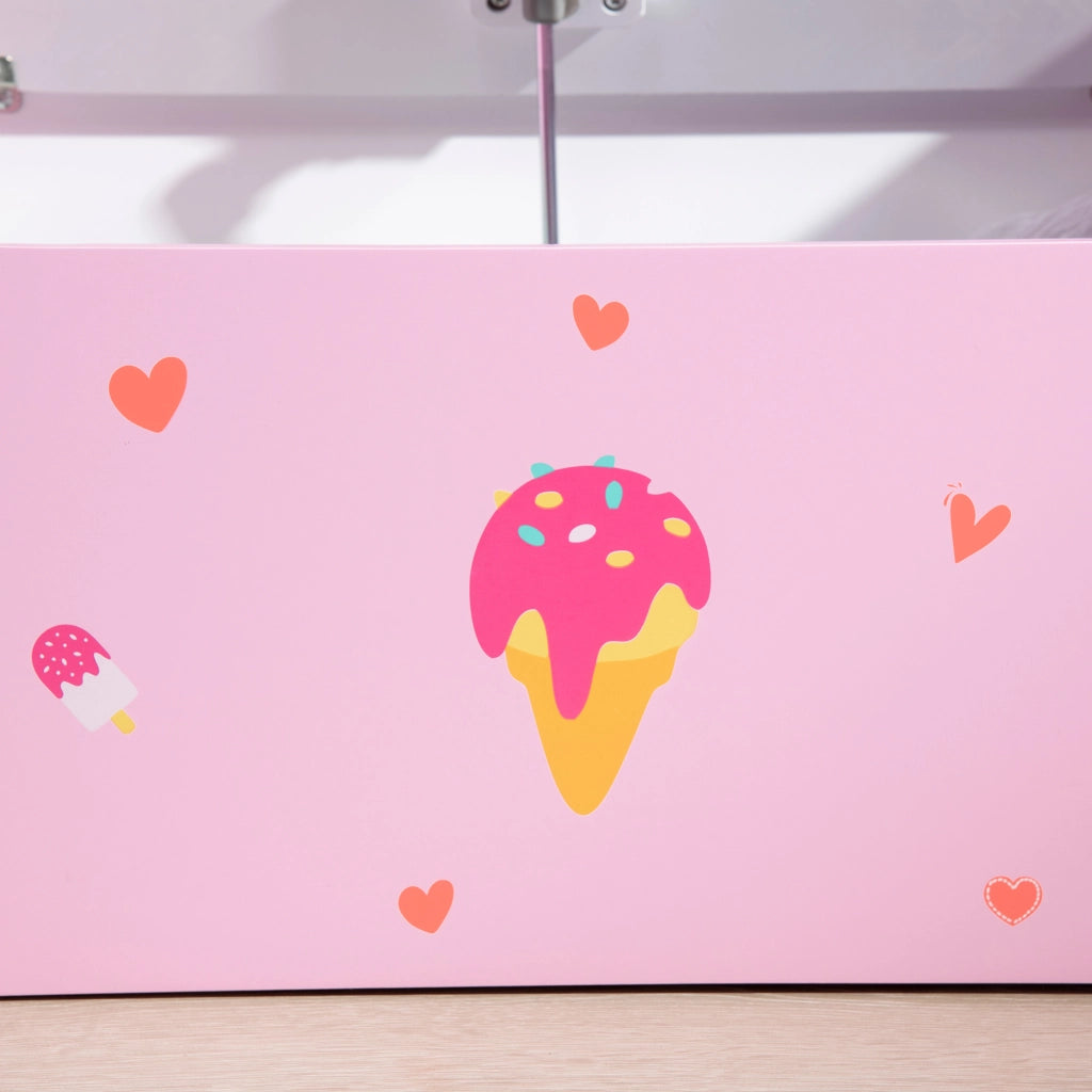 Banco con Ba¨´l per Bambini ¨C zephmum ¨C 60x30x50 cm Rosa