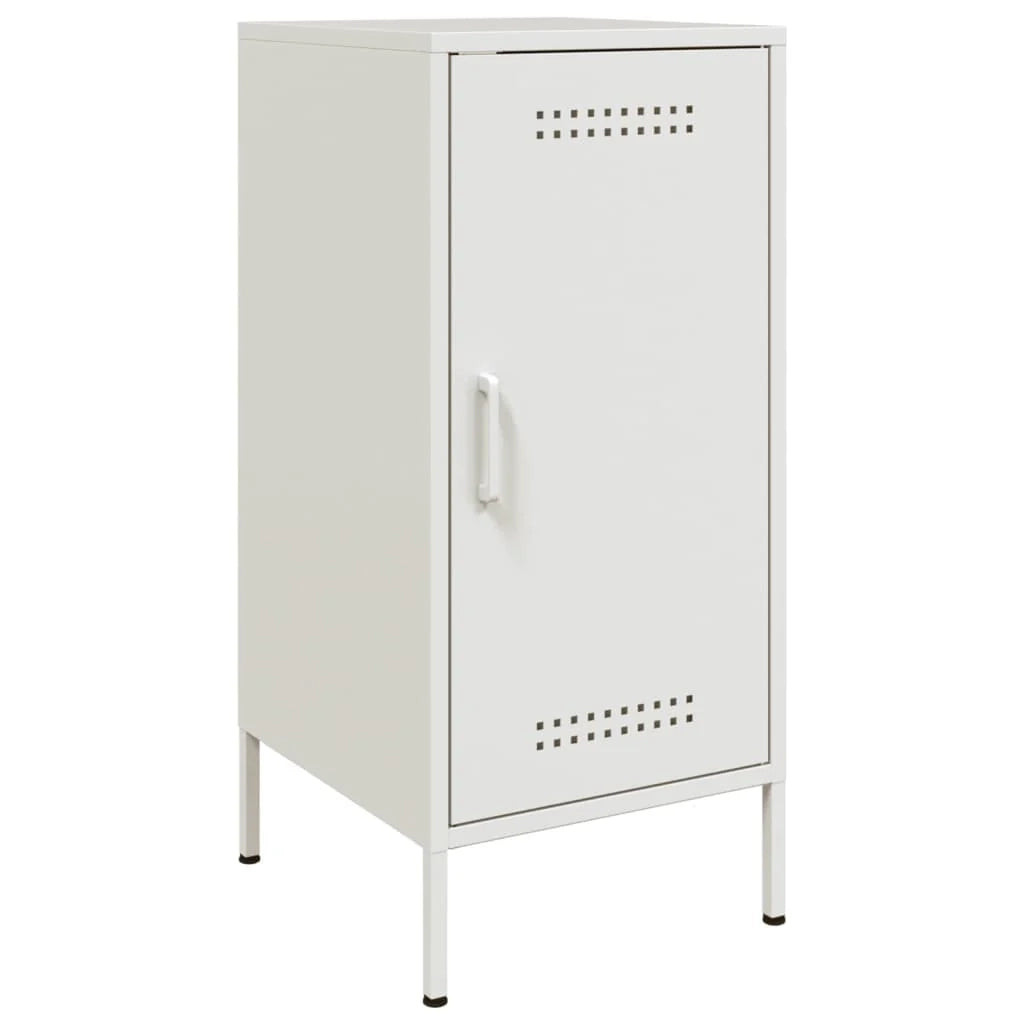 Buffet credenza cassettiera armadio mobile contenitore organizer per cucina soggiorno salotti set da 2 36 x 39 x 79 cm acciaio bianco 02_0036656