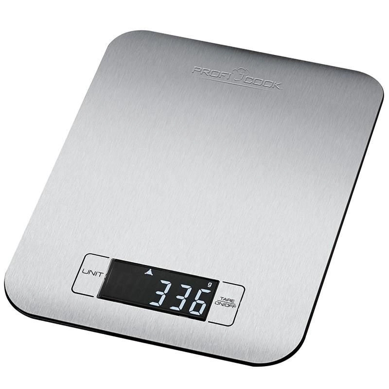 ProfiCook PC-KW 1061 Nero, Acciaio inossidabile Rettangolo Bilancia da cucina elettronica