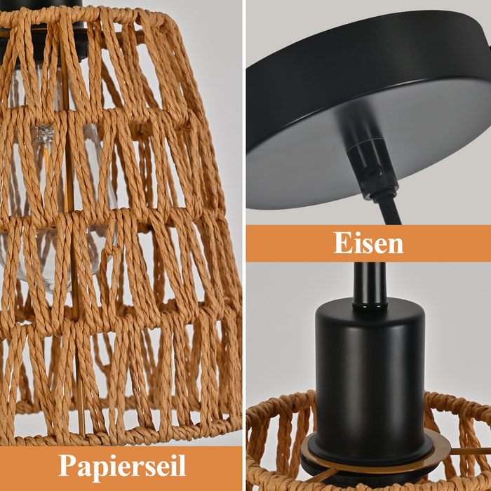 Lampada a sospensione ZMH vintage E27 per sala da pranzo e cucina