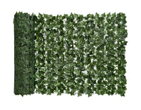 Siepe Artificiale Edera Finta Sempreverde Sintetica Anticaduta Frangivista Frangivento Ringhiera Terrazzo Balcone Giardino diverse Misure - Verde - 2x5Mt