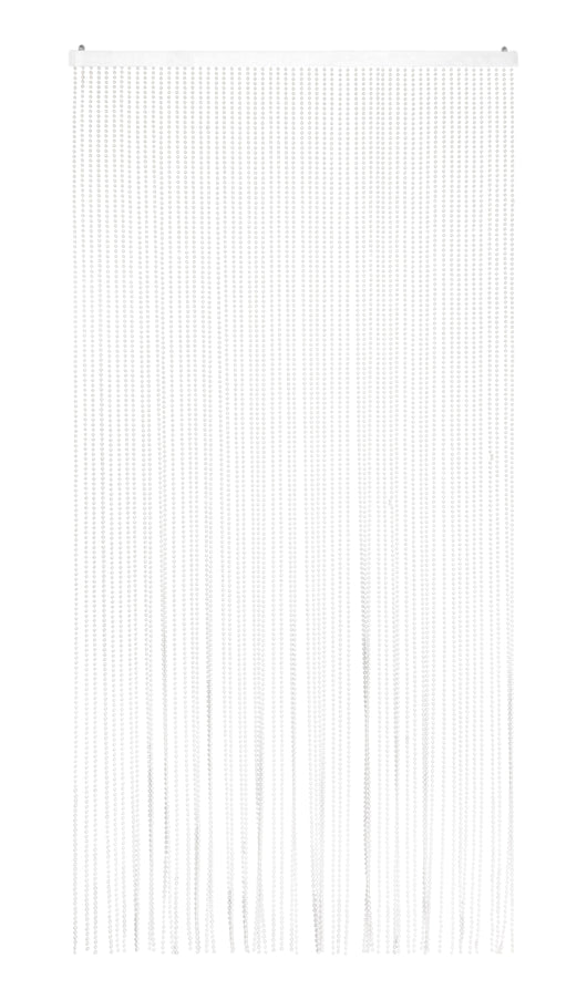 Tenda Antimosche Superior Perla per Porta Finestra A Pannello con Telaio in PVC, in più Colori, Moschiera con Corde a Perline per Esterno Interno Fili a Caduta  - Perle - 100x220 cm