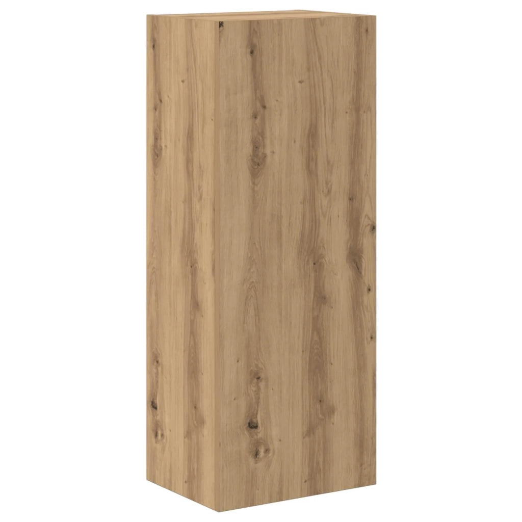 Unità per TV a Muro 4 pz Rovere artigianale 3402780