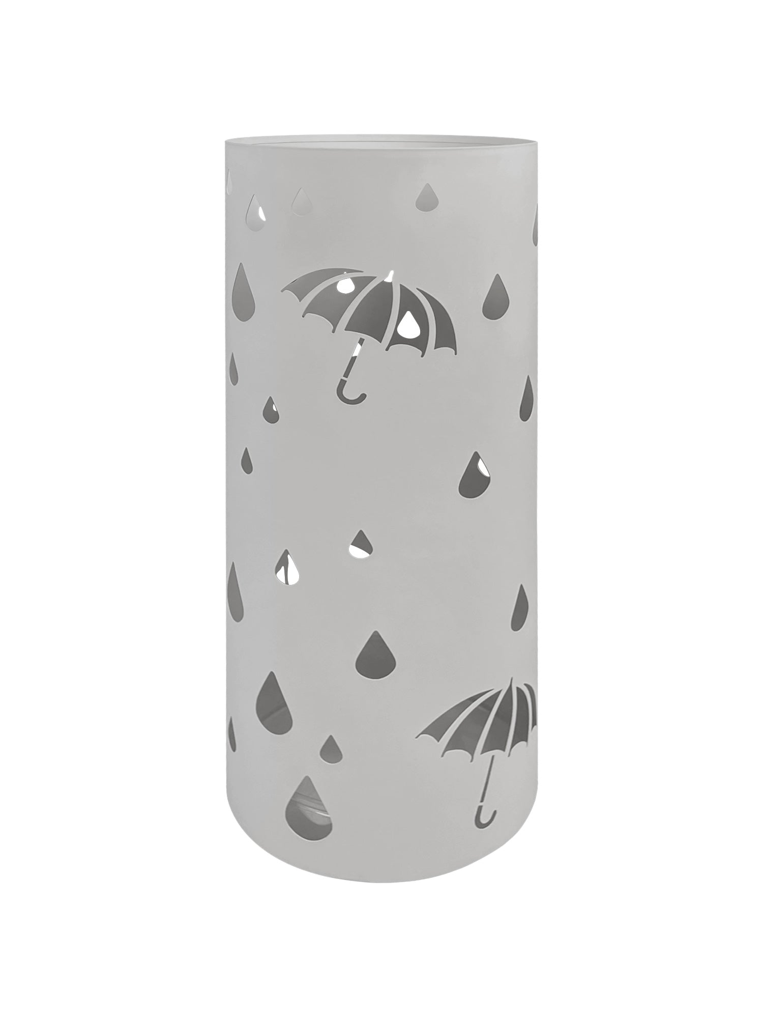 Portaombrelli Interno Esterno  Elegante in Metallo Con Ganci Per Ombrellini Design Moderno Modello 3 Grigio