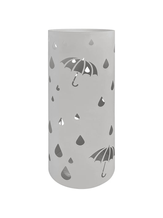 Portaombrelli Interno Esterno  Elegante in Metallo Con Ganci Per Ombrellini Design Moderno Modello 3 Grigio