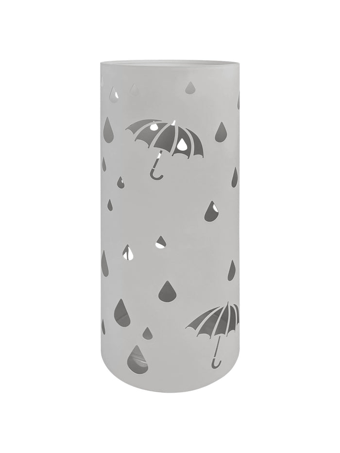 Portaombrelli Interno Esterno  Elegante in Metallo Con Ganci Per Ombrellini Design Moderno Modello 3 Grigio