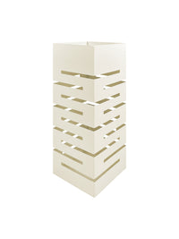 Portaombrelli Interno Esterno  Elegante in Metallo Con Ganci Per Ombrellini Design Moderno Modello 4 Panna