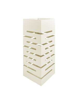 Portaombrelli Interno Esterno  Elegante in Metallo Con Ganci Per Ombrellini Design Moderno Modello 4 Panna