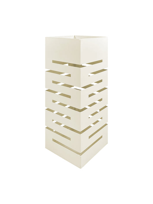 Portaombrelli Interno Esterno  Elegante in Metallo Con Ganci Per Ombrellini Design Moderno Modello 4 Panna