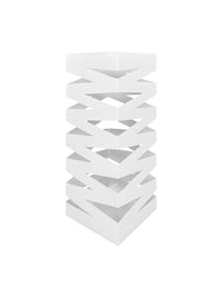 Portaombrelli Interno Esterno  Elegante in Metallo Con Ganci Per Ombrellini Design Moderno Modello 5 Bianco