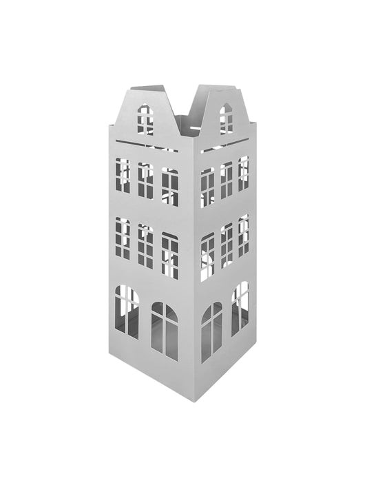 Portaombrelli Interno Esterno  Elegante in Metallo Con Ganci Per Ombrellini Design Moderno Modello 7 Antracite