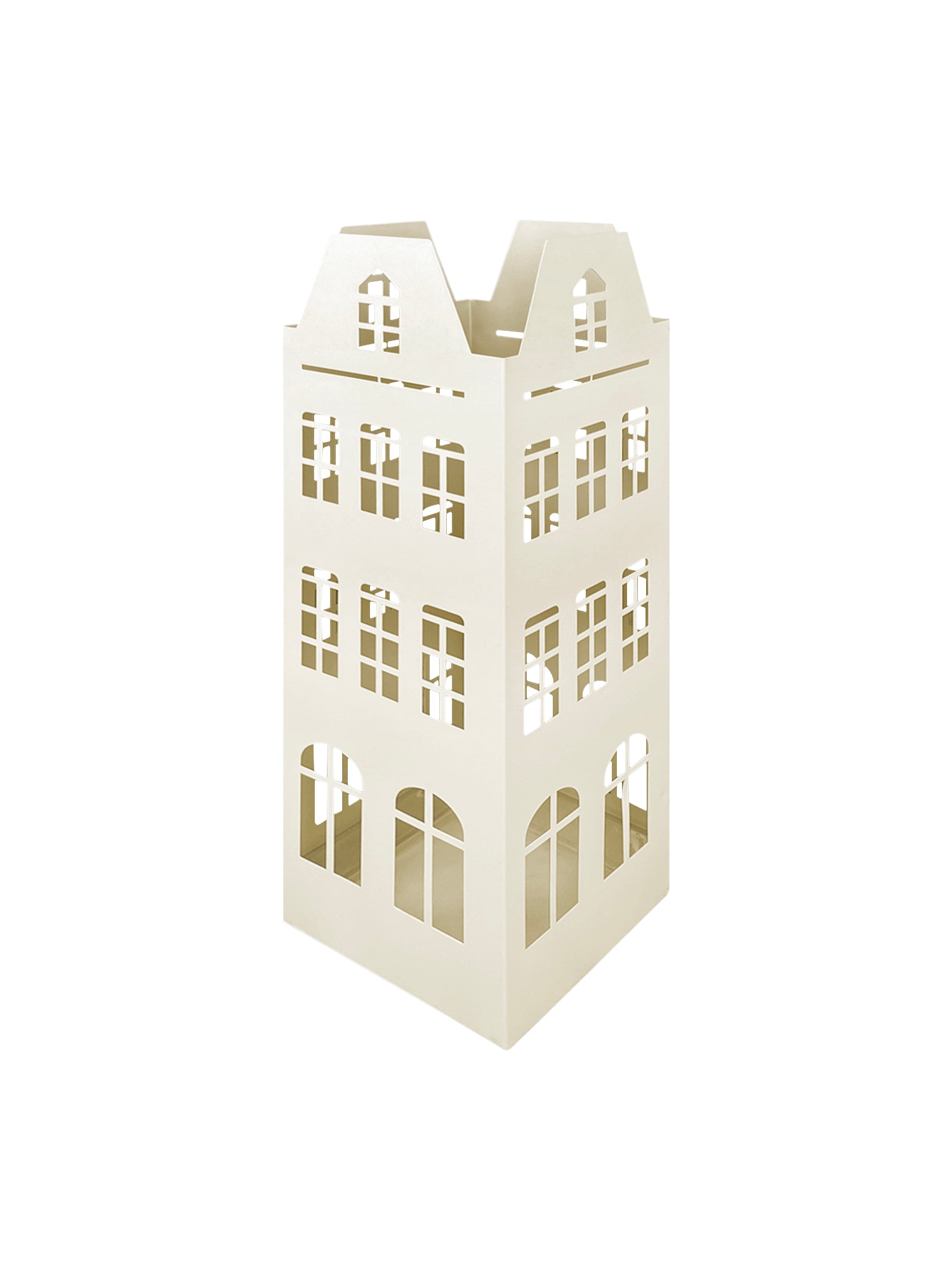 Portaombrelli Interno Esterno  Elegante in Metallo Con Ganci Per Ombrellini Design Moderno Modello 7 Crema