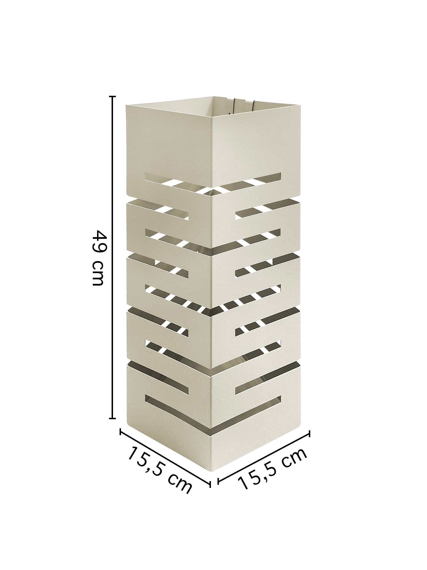 Portaombrelli Interno Esterno  Elegante in Metallo Con Ganci Per Ombrellini Design Moderno Modello 4 Tortora