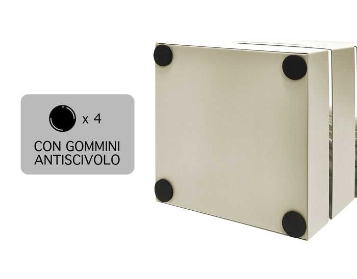 Portaombrelli Interno Esterno  Elegante in Metallo Con Ganci Per Ombrellini Design Moderno Modello 4 Tortora