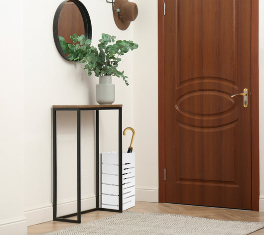 Portaombrelli Interno Esterno  Elegante in Metallo Con Ganci Per Ombrellini Design Moderno Modello 9 Bianco