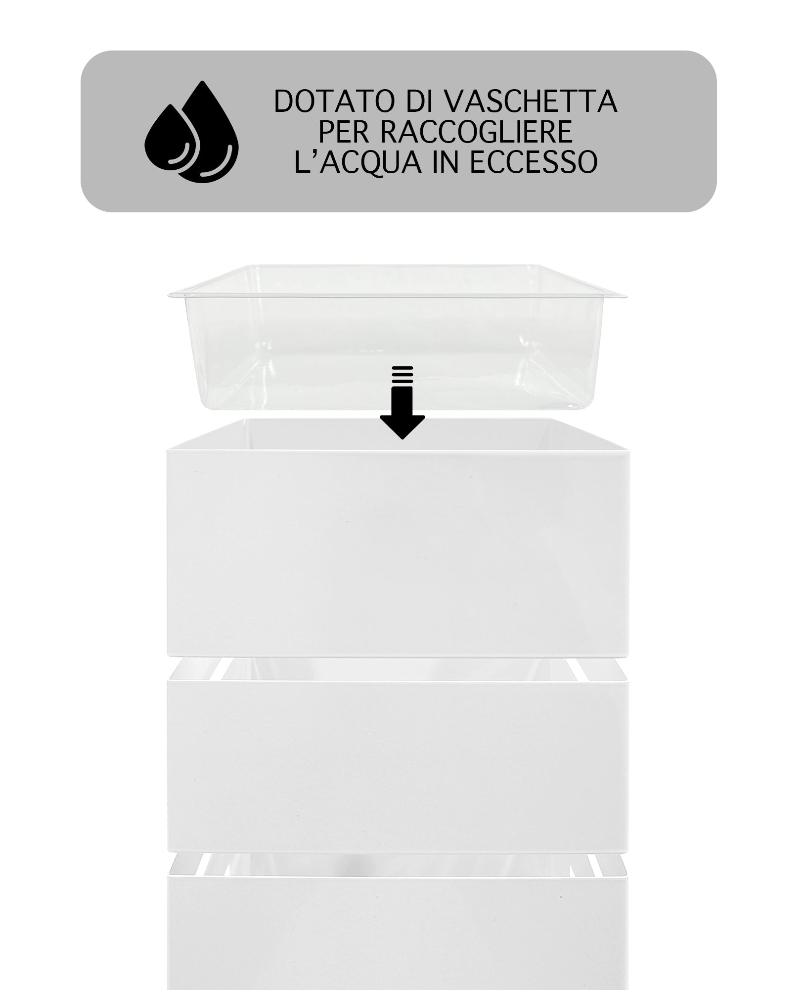 Portaombrelli Interno Esterno  Elegante in Metallo Con Ganci Per Ombrellini Design Moderno Modello 9 Bianco