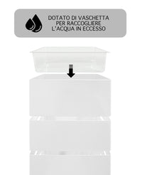 Portaombrelli Interno Esterno  Elegante in Metallo Con Ganci Per Ombrellini Design Moderno Modello 9 Bianco