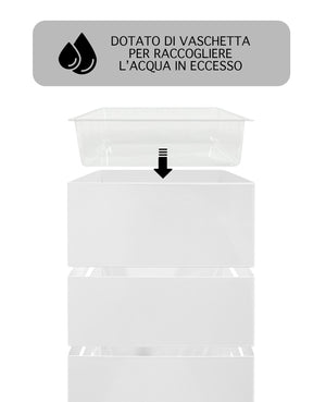 Portaombrelli Interno Esterno  Elegante in Metallo Con Ganci Per Ombrellini Design Moderno Modello 9 Bianco