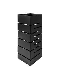 Portaombrelli Interno Esterno  Elegante in Metallo Con Ganci Per Ombrellini Design Moderno Modello 9 Nero