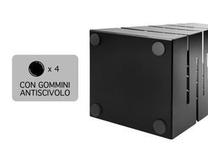 Portaombrelli Interno Esterno  Elegante in Metallo Con Ganci Per Ombrellini Design Moderno Modello 9 Nero