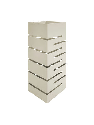 Portaombrelli Interno Esterno  Elegante in Metallo Con Ganci Per Ombrellini Design Moderno Modello 9 Tortora